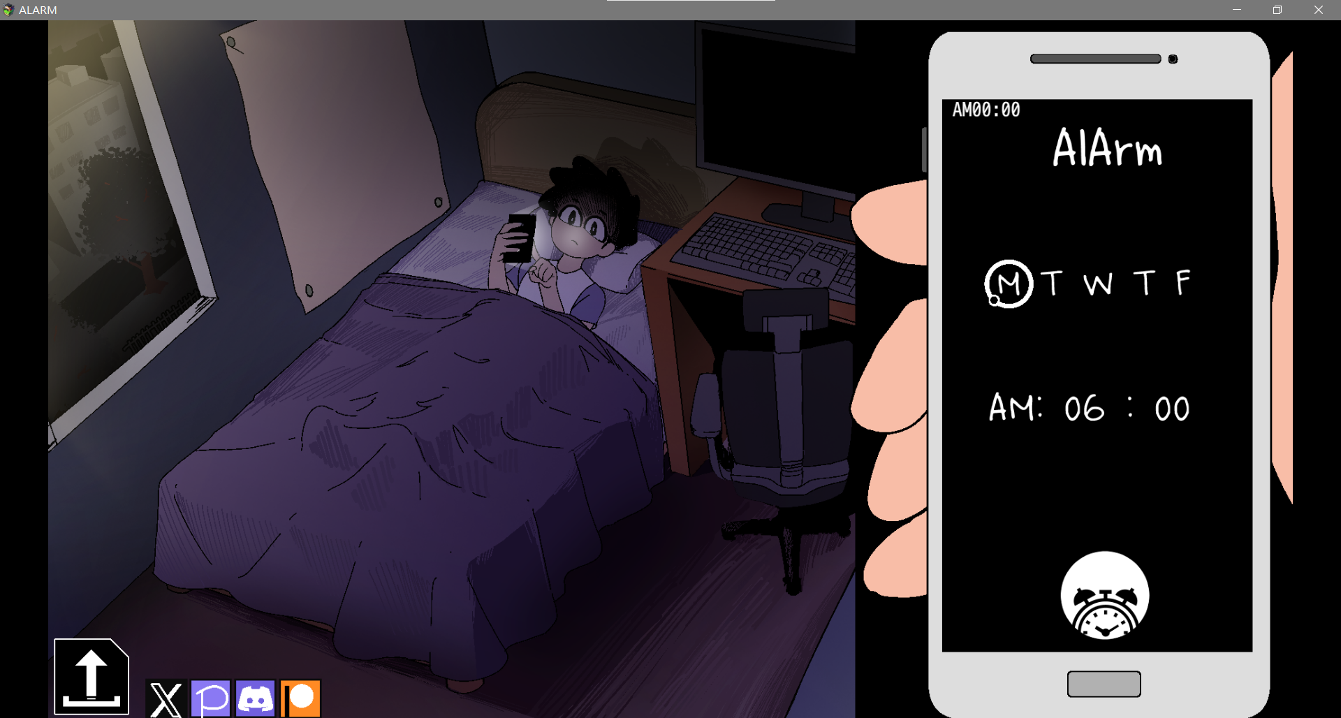 [SLG]AlArm_ver0.4夜里躲避手机聊天600M