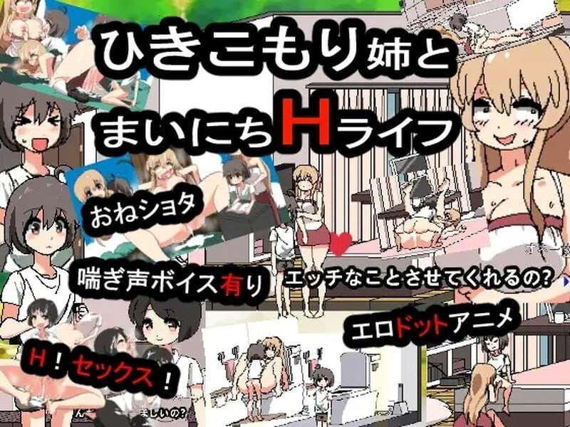 [互动SLG/像素动态/PC] 和家里蹲死宅女姐姐的エロ生活 正式完整版 DL日文生肉版 [200M/飞猫转百度]