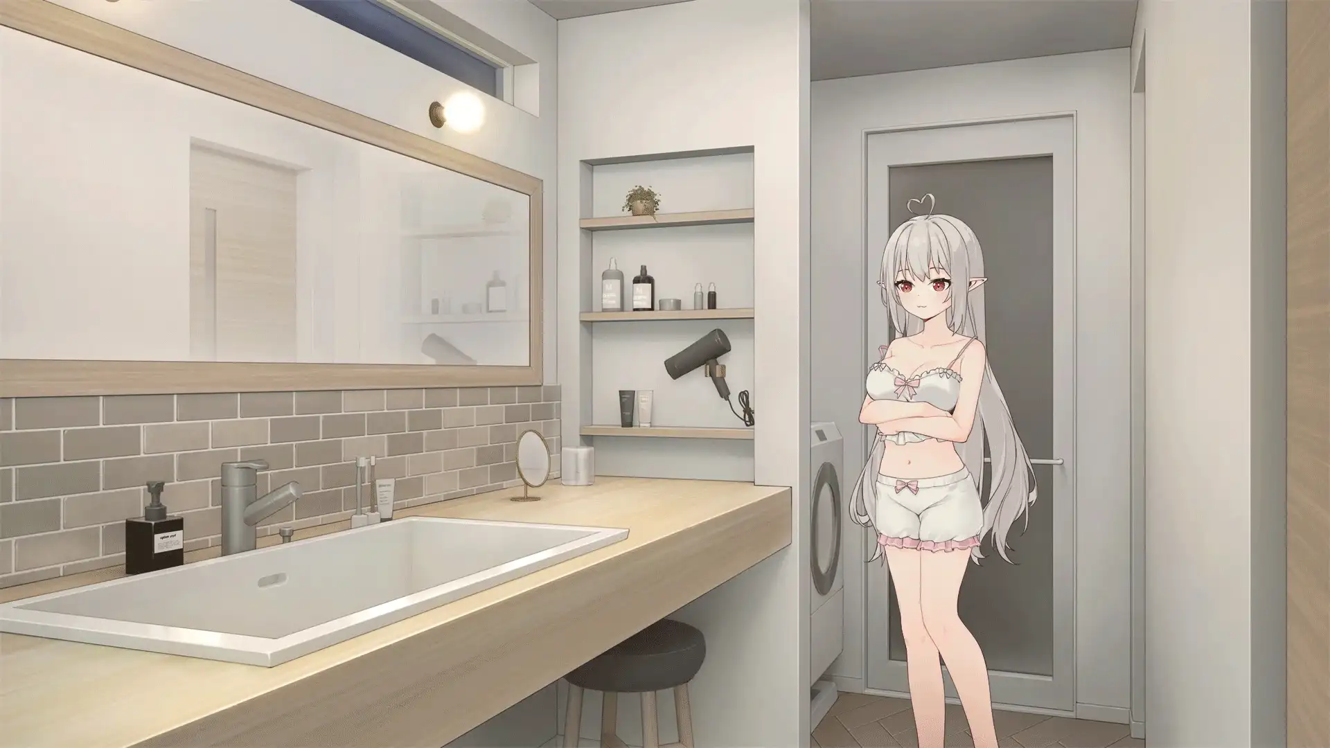 [互动养成SLG/同居生活/动态] 和存在感薄弱妹妹一起的简单生活v0.82 官方中文版 [PC+安卓