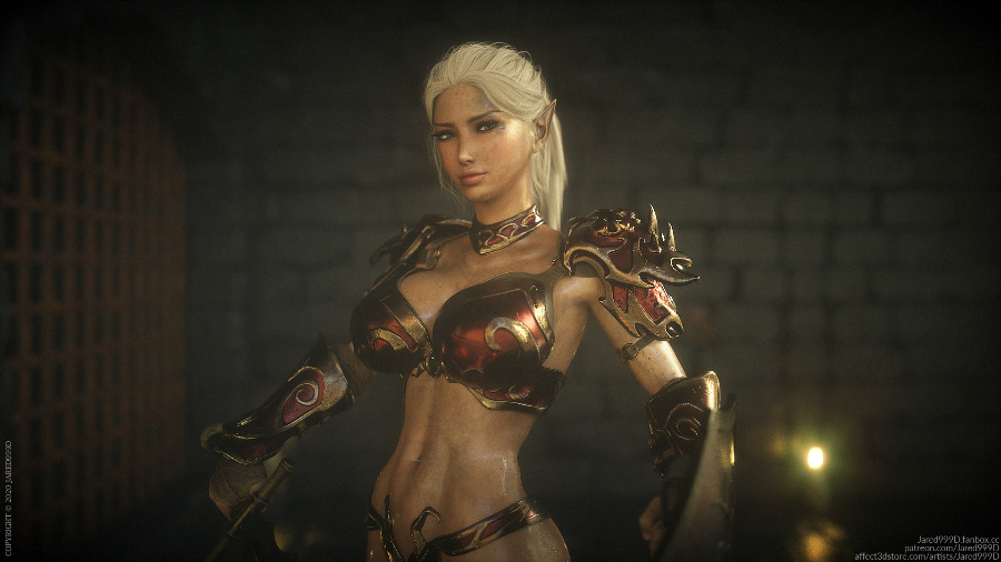 [CG图集/1080HD/步兵] 奴隶精灵ELF SLAVE 1-6