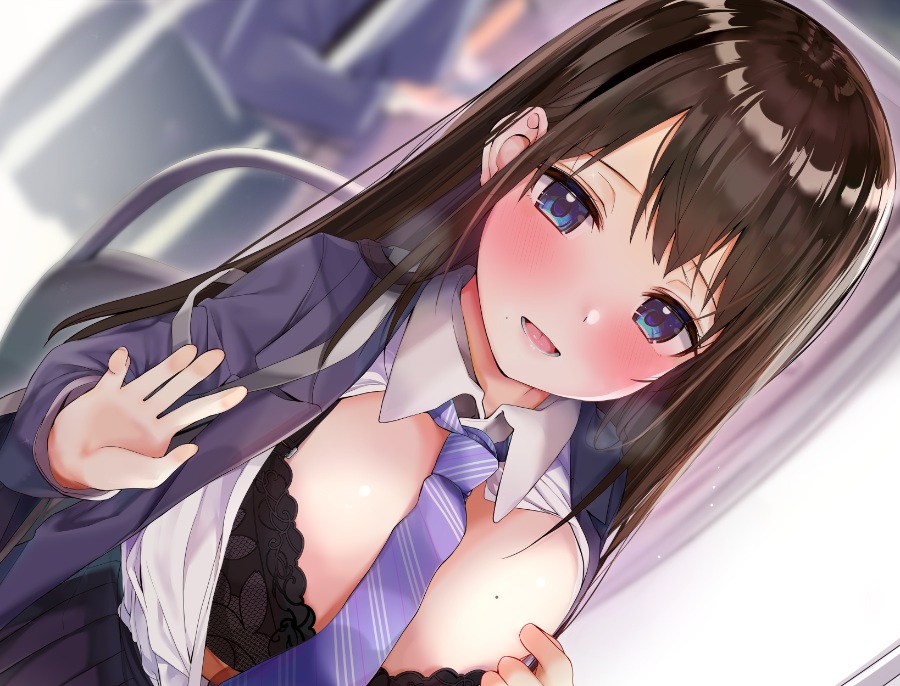 [音声]超密切私语~色色清纯JK 和二条由乃在电车里面~[RJ298091][2.44G]