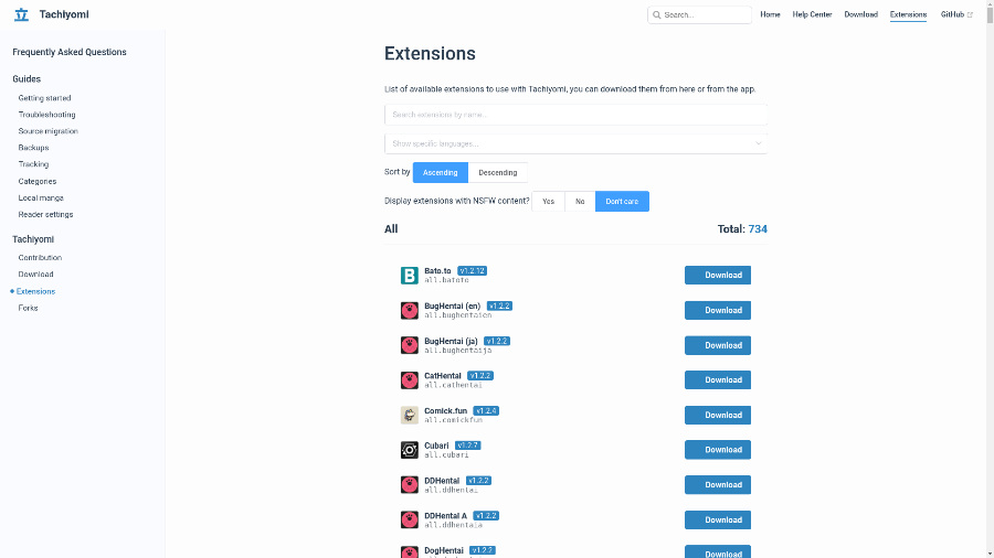 可能是Android上最优雅的（R18+全年龄）漫画软件—-Tachiyomi