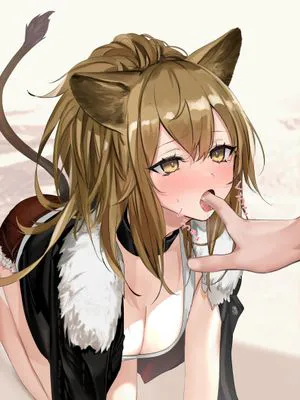 可爱大猫娘的口交侍奉（明日方舟H）更新至12话