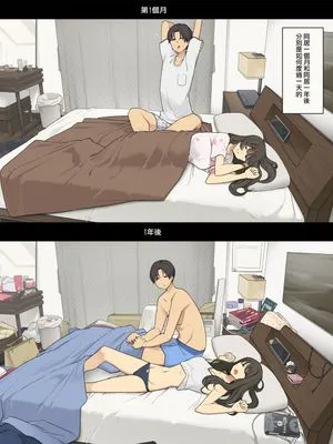 同棲生活1ヵ月目と1年後、朝起きてから就寝までの比較|同居生活第1个月和1年后，从早起到就寝的比较