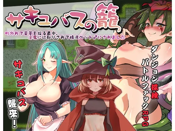 [日式RPG/官中] 魅魔的囚笼 サキュバスの籠 – 町外れで薬草を採る最中、淫魔に辻取りされて精液ペット♂にされました v1.02 官中版+存档