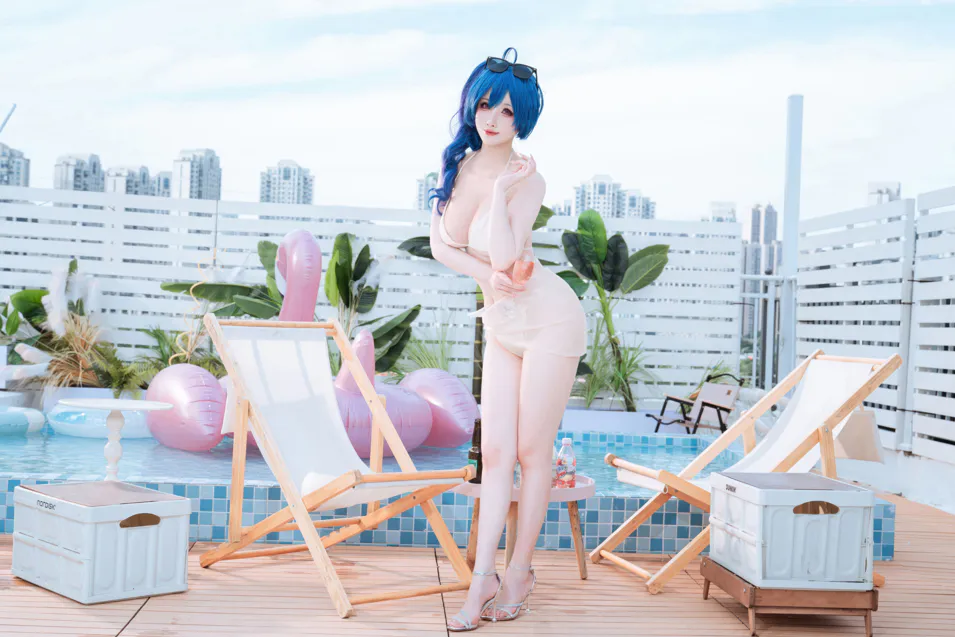 凉凉子(Rioko)cosplay圣路易斯 - 碧蓝航线